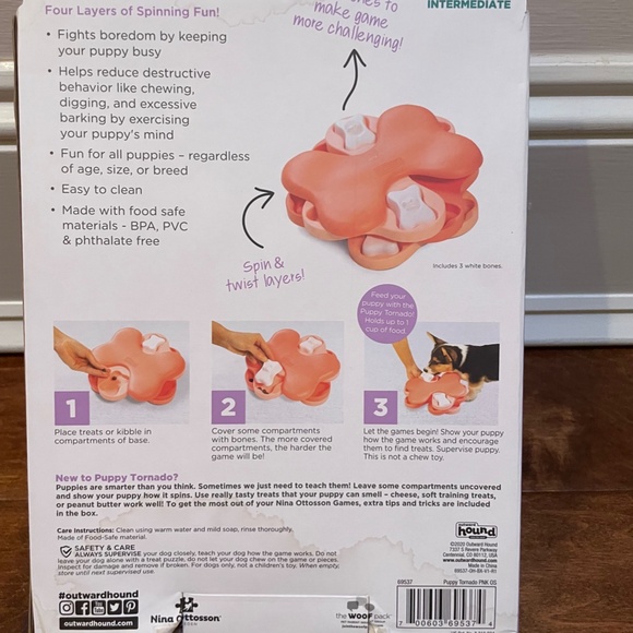 Puppy Tornado Interactive Toy with 12 Treat Compartments - Picture 2 of 7